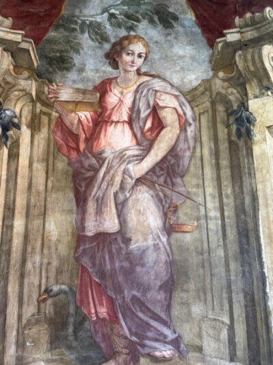 Datalogger per monitoraggio microclima vicino a parete affrescata