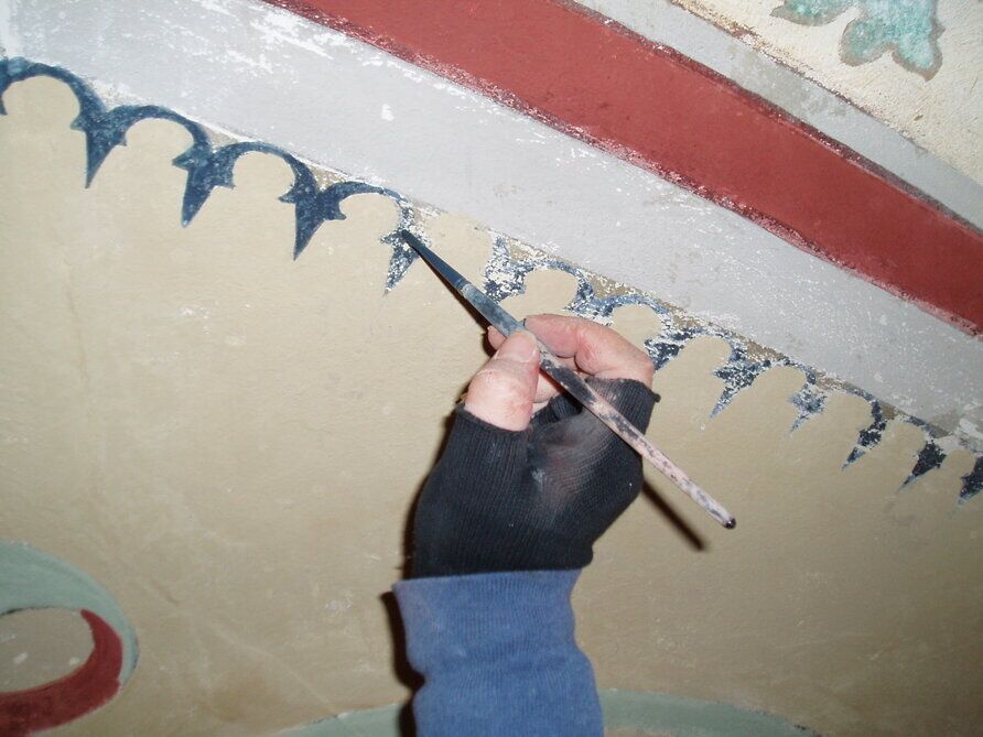 Velatura cromatica su facciata